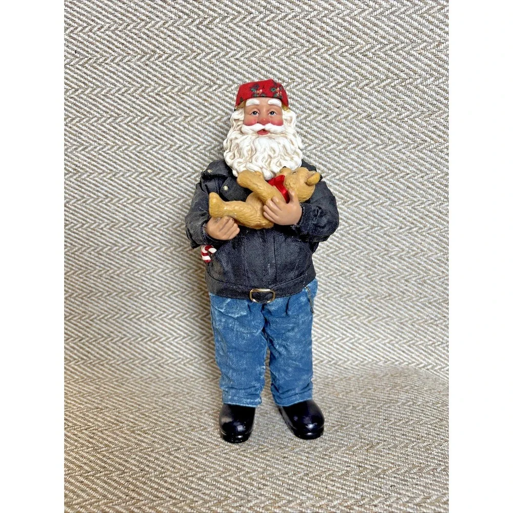 Biker Santa Clothtiques Possible Dreams 'Easy Ridin'  Figurine Teddy  Bear